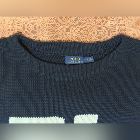 POLO RL Ralph Lauren Sweater Size Medium Heavy 100% Cotten RARE Sold Out HTF - Picture 3 of 10